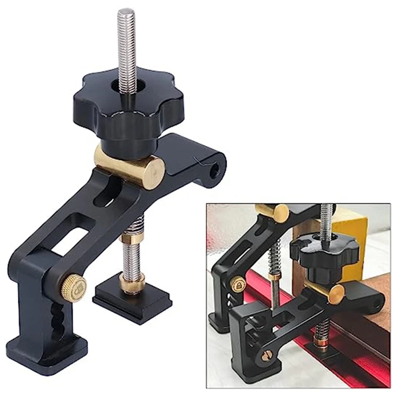 T-Track Carpentry Chute Pressure Plate Clamp Chute Accessories Compression Positioning Clip Work Bench DIY Tools