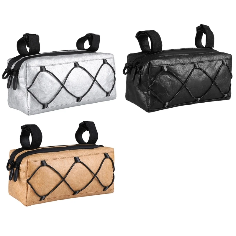 Durability Handlebar Bag Bicycles Front Pouches Reflective Cycling Storage Bag for Refreshment Storage