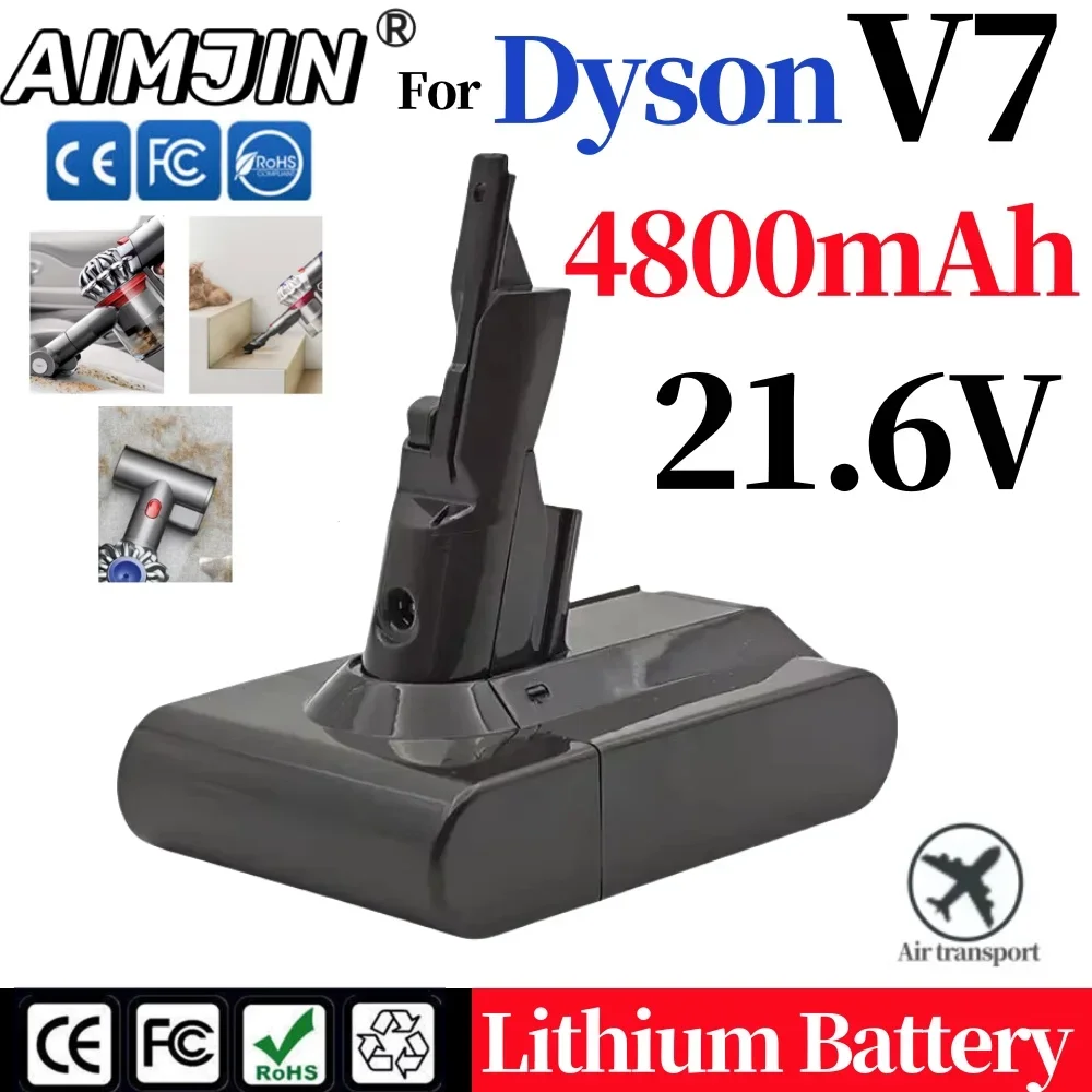 

NEW 4800mAh 21.6V Li-ion Replacement Battery For Dyson V7/SV11 Battery Absolute /Fluffy/Animal/ Vacuum Cleaner Battery