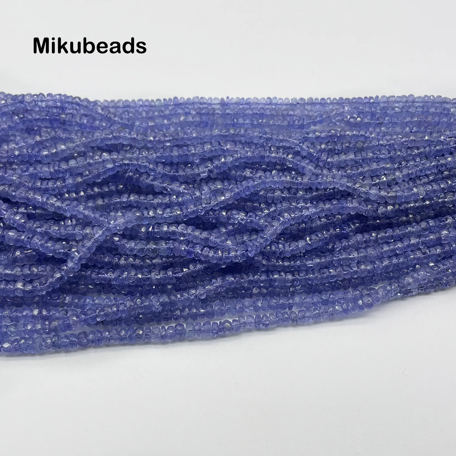 Rondelles à facettes en Tanzanite, perles naturelles rares 5A pour la fabrication de bijoux, bricolage de Bracelets, collier Mikubeads, vente en gros