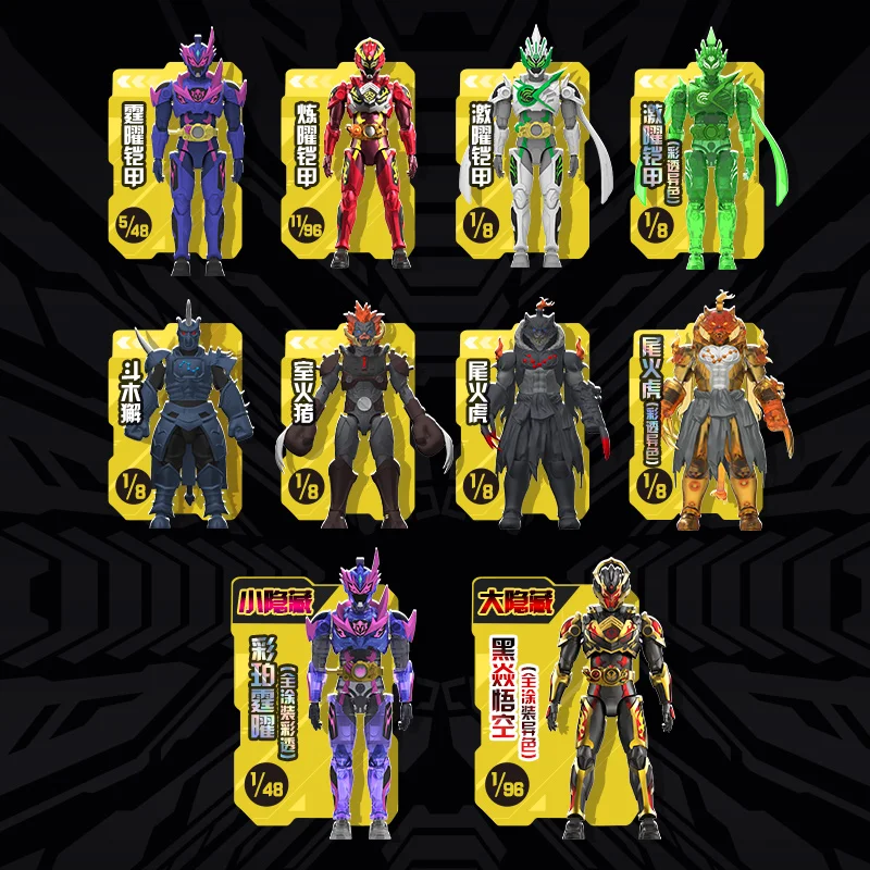 AULDEY, seria Diamond Armor Hero, model 4 - Figurka Wukong z możliwością pozycjonowania, z bronią i 8 ruchomymi stawami - Popularny kolekcjonerski gadżet anime w formie blind box