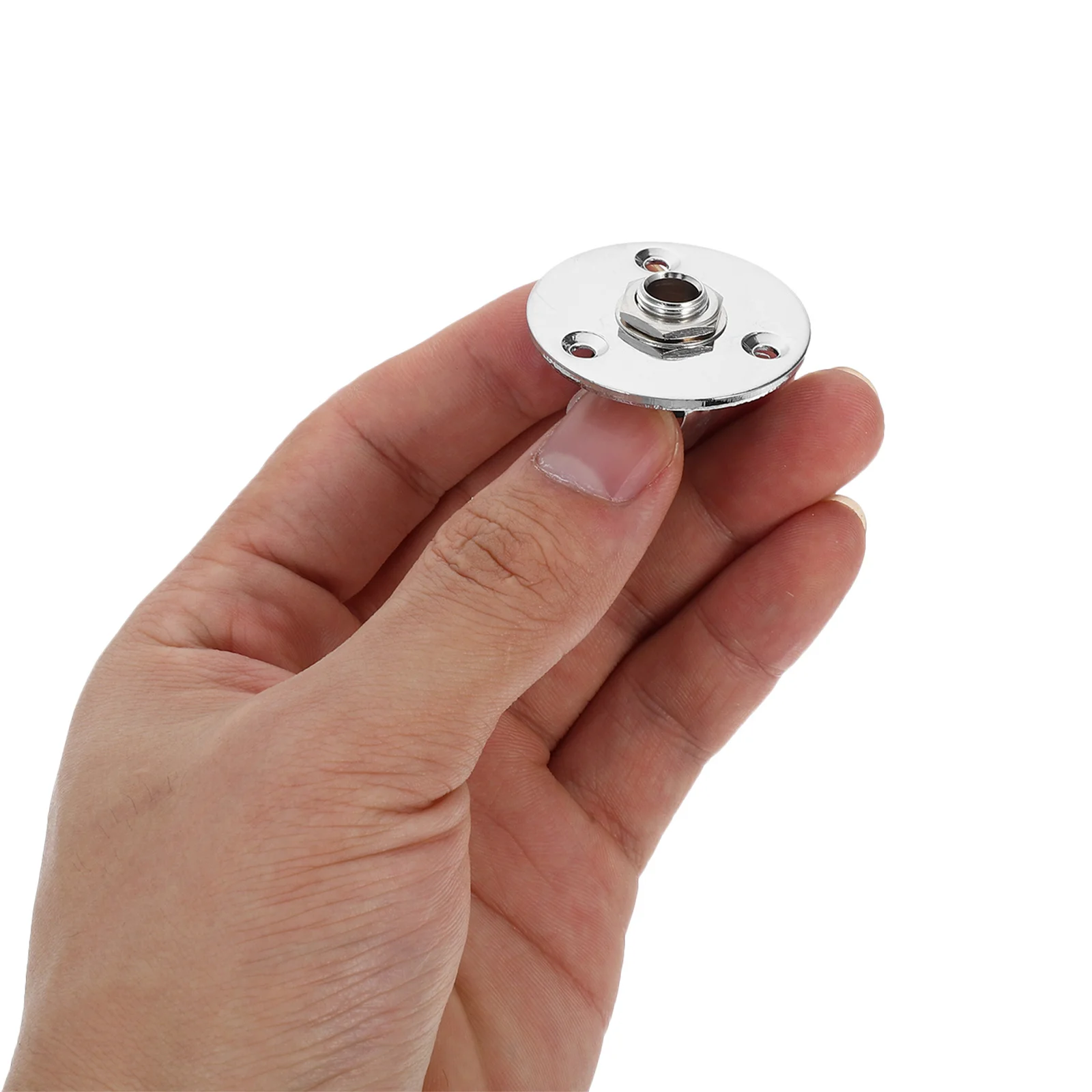 

Chrome Guitar Jack Socket 1/4 Inch 6.35Mm Output Input Plug For Electric Bass Acoustic Guitar Replacement Parts Durable