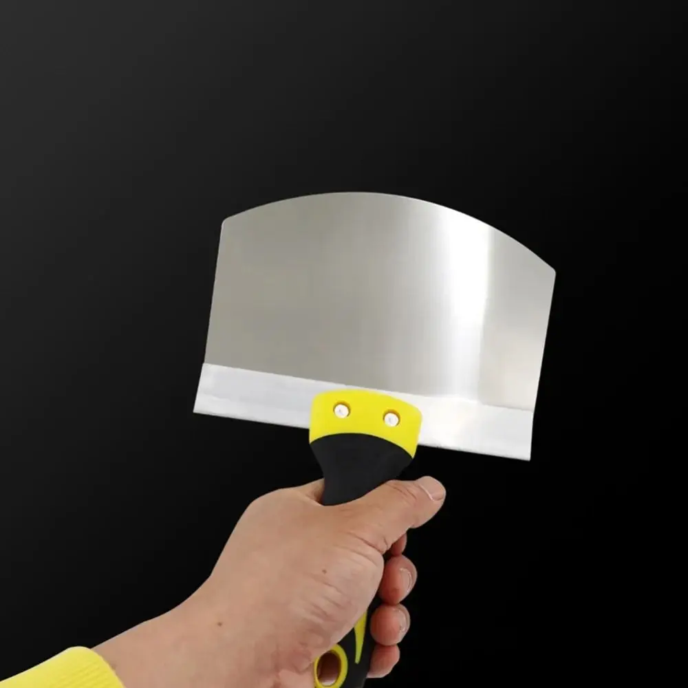 

Stainless Steel Ash Shovel Arc Corrosion-resistant Plaster Trowel Durable Paint Feed Filling Scraper Wall Paint