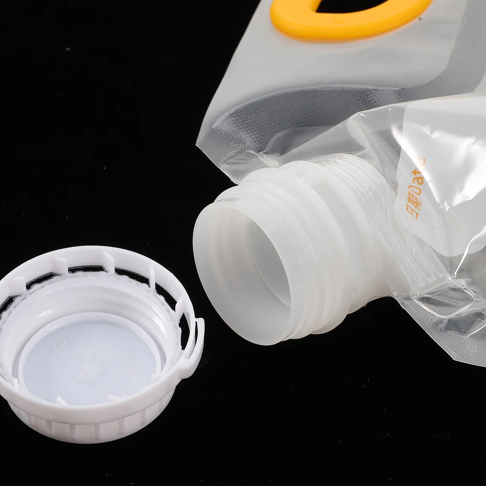 

3Pcs Transparent Grain Bag Hollow Handle Nozzle Sealing Dried Food Storage Container Airtight Rice Cereal Nuts Keeper