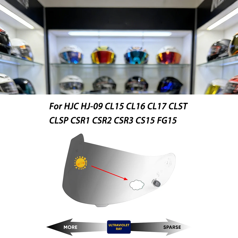helmet Photochromic Visor For HJC CL 15 16 17 CLST CLSP CS R1 R2 R3 CS FG 15