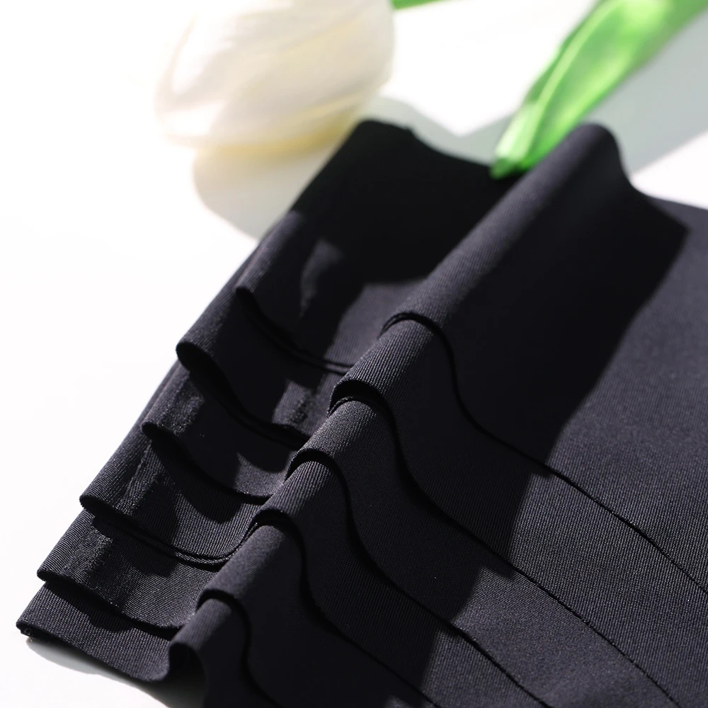 Tangas sexys de seda sin costuras para mujer, ropa interior femenina de tiro bajo, bragas deportivas, lencería sólida, 6 piezas