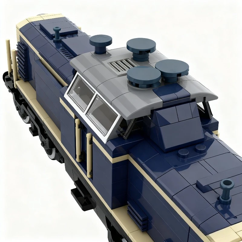 472 قطعة نموذج قطار الشحن الألماني - مجموعة بناء قاطرة البضائع MOC للمراهقين والكبار، هدية جامعي #5