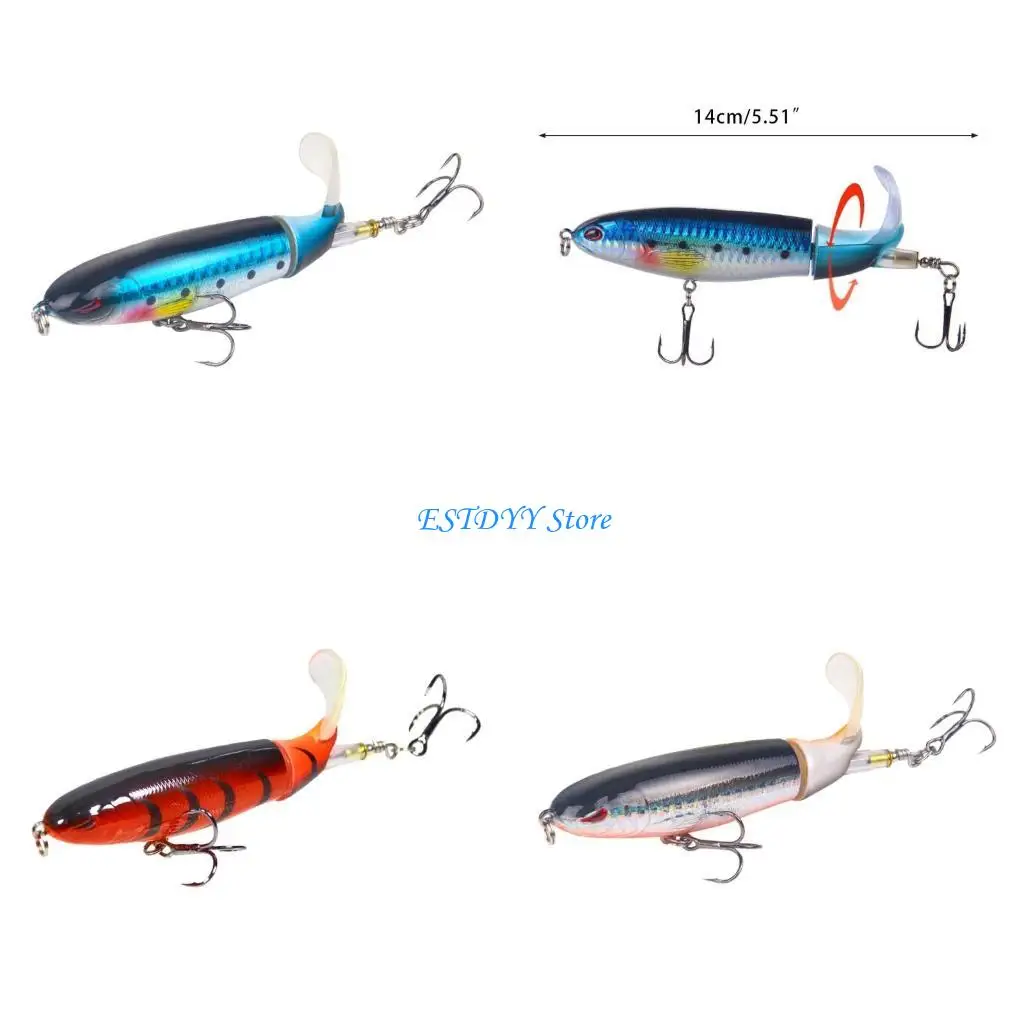 

G6DE 14cm Fishing Lures Bionic Minnow Bait 3D Eye Artificial Hard Bait Hook