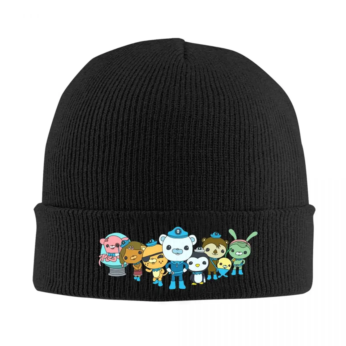 Octonauts Warm Knitted Cap Fashion Bonnet Hat Autumn Winter Outdoor Beanies Hats for Unisex Adult