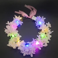 30pcs LED Light-Up Flower Crown Forest Headband, Christmas Festival Glow Neon Party Birthday Women's Light-Up Headwear 3