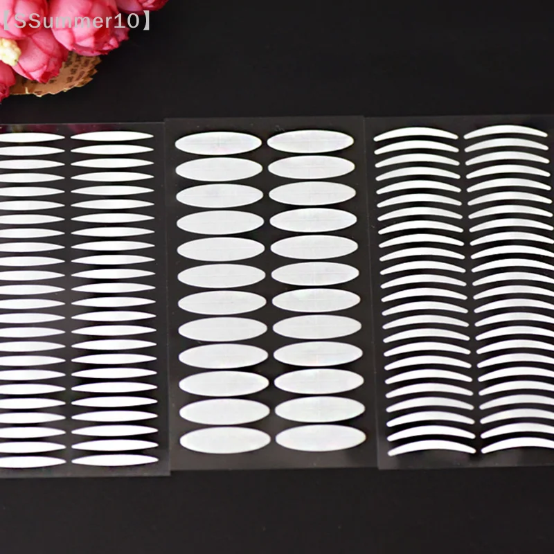 【SSummer10】24/48 Uds. Pegatinas invisibles de fibra para párpados, cinta transparente transpirable de doble cara, accesorio de maquillaje de ojos para mujer