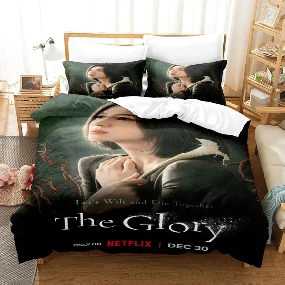 

3D Print Dark glory The Glory Bedding Set 3D Printed Suitable for Bedroom Duvet Cover Set With Pillowcases Kids Home Textile