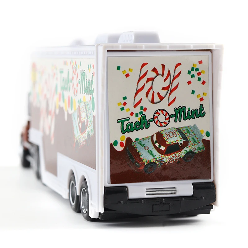 Cars Mack Truck Anime Figure Greg Candyman Model Car 1/55 Die Casting Container Trucks Racing Toys Collectibles Birthday Gifts
