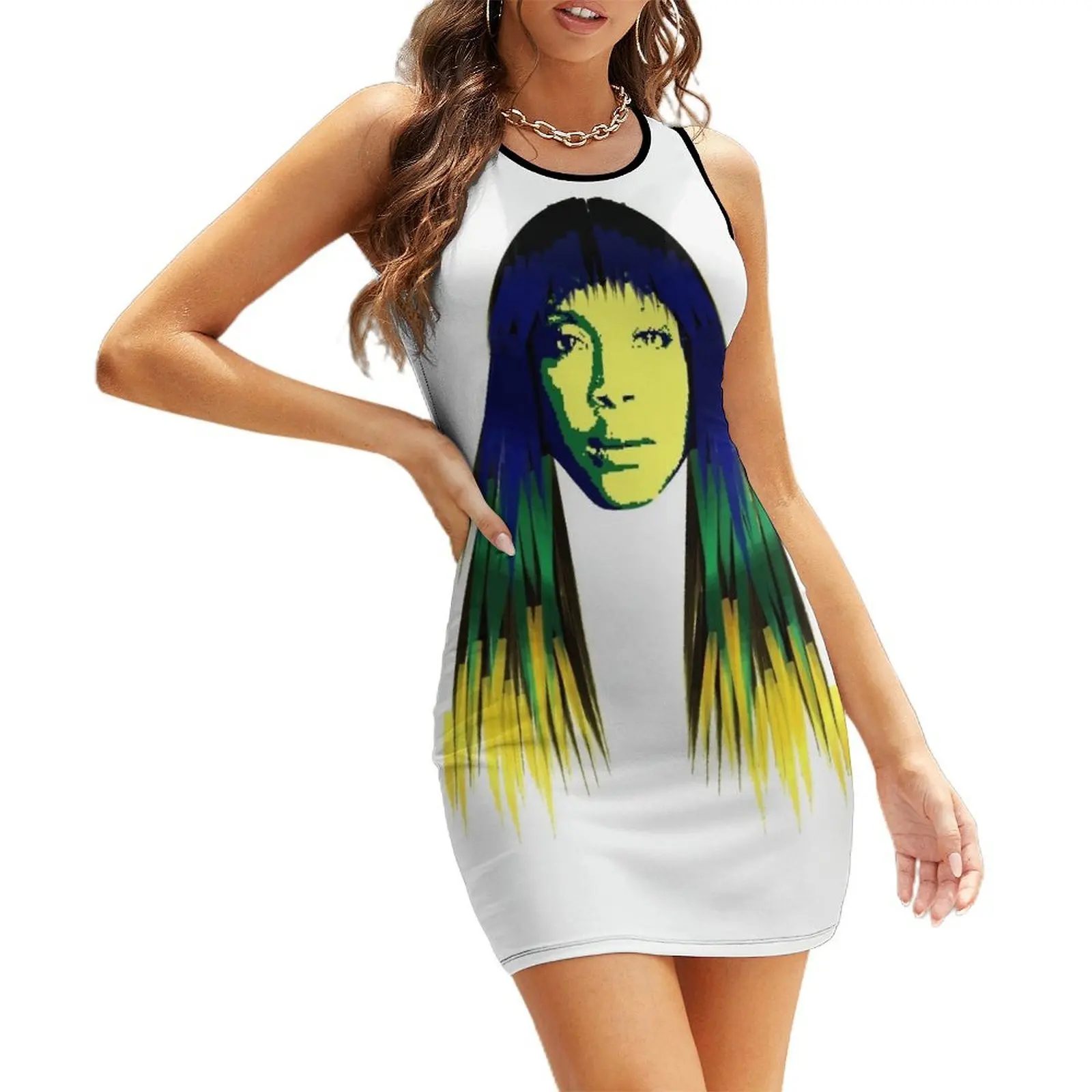 

Erykah Vintage Retro Badu Sleeveless Sundress dress summer 2025 women women's evening dresses Woman dresses