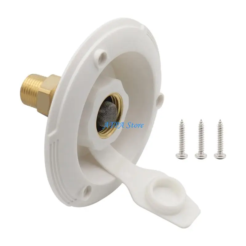 

U13C Not Toxic Brass RVs Water Filler Neck ABS Housing For Long Lasting Performances