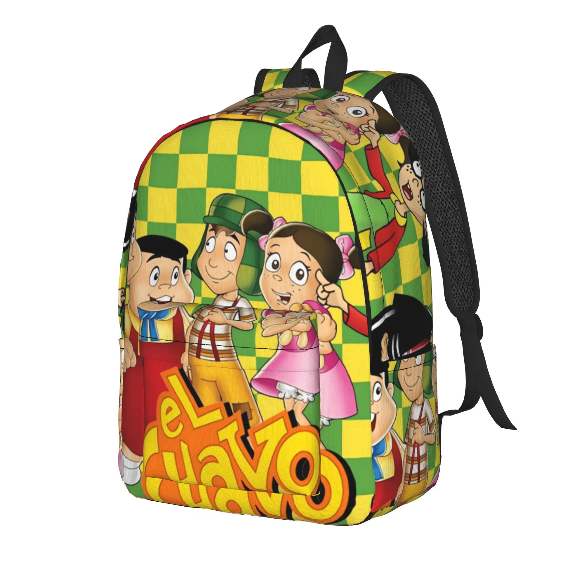 El Chavo del Ocho Backpack Student Unisex  Pattern Backpacks Polyester Casual High School Bags Camping Design Rucksack