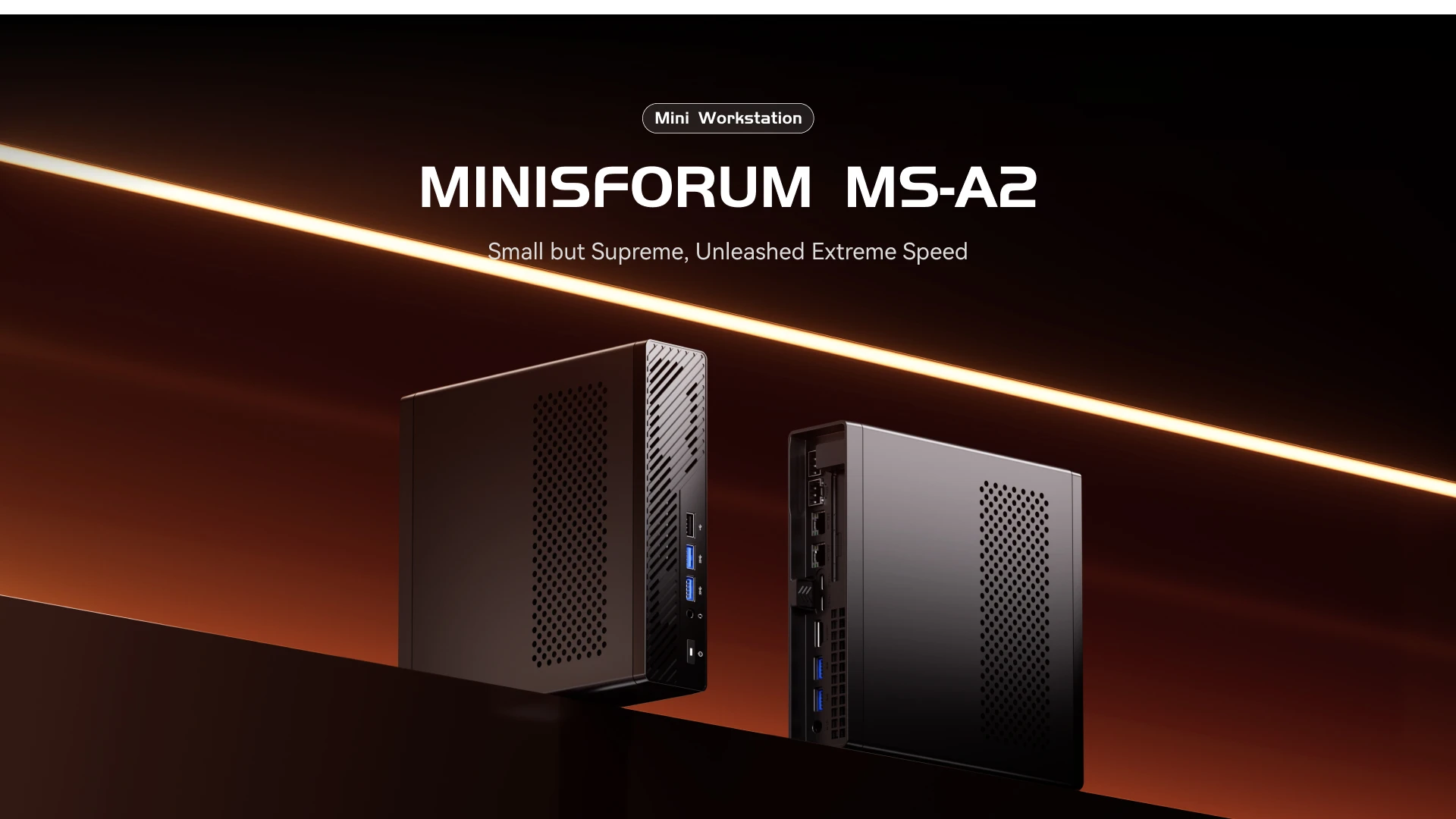 MINISFORUM MS-A2 MINI PC AMD Ryzen 9 9955HX PC Windows 11 Pro Support 96GB DDR5 64GB 1TB SSD U.2 NVME Support 10G SFP+ PC Gaming
