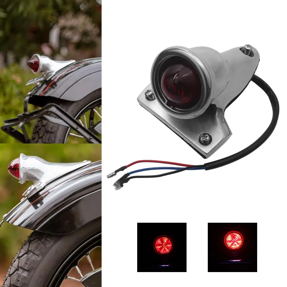 

Универсальный светодиодный задний стоп-сигнал для мотоциклов, подходит для Harley Bobber Choppers, аксессуары, винтажная лампа DRL с кронштейном