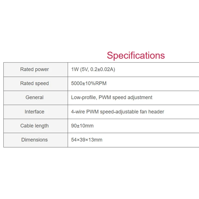 DIGIT-CM5 Cooling Fan For Raspberry Pi Compute Module 5 5V 3007 Low Noise With Heat Conductive Tape