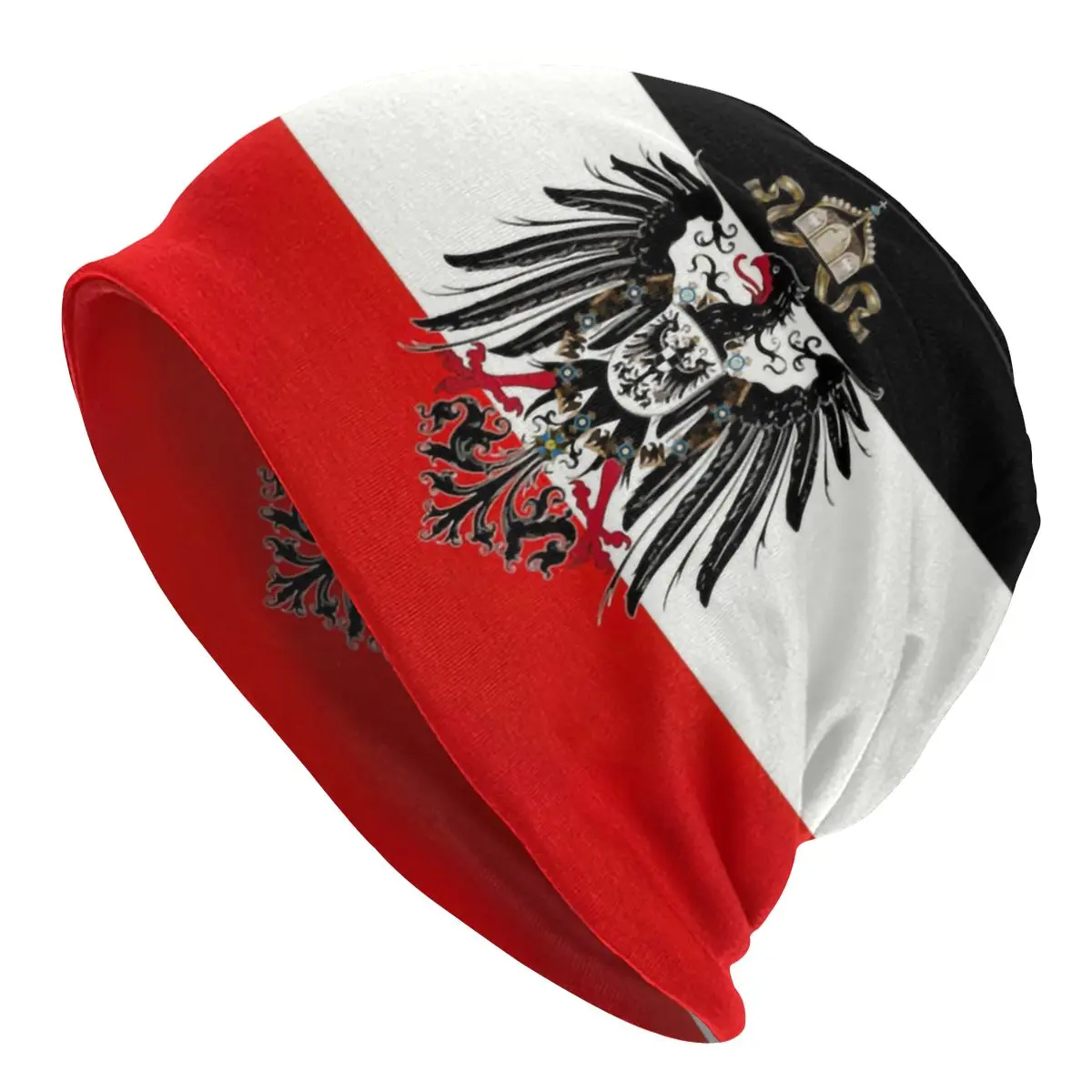 German Flag Empire Skullies Beanies Caps Unisex Bonnet Winter Warm Knitting Hat Adult Germany Eagle Coat of Arms Beanie Hats