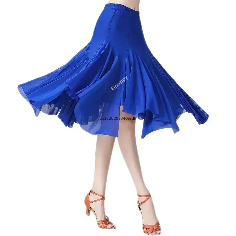 Degree Salsa Rumba Waltz Dance wear Flamenco Dance Skirts for Practice