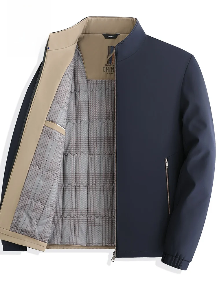 

Мужская утепленная хлопковая куртка-пальто на осень-зиму, модная городская модель на молнии, с длинными рукавами, теплая верхняя одежда