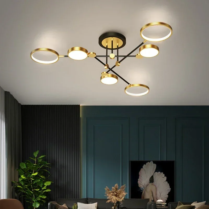 

Modern LED Ceiling Chandelier Aluminum Luxury Ceiling Lights Living Room Bedroom Dining Room Home Indoor Nordic Lamps Lighting