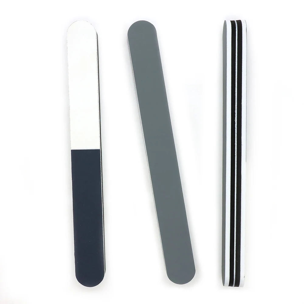 2/3/5 قطعة ثلاثة الوجهين ملفات تلميع الأظافر للتقليم 600/1200/3000 حصى المهنية مسمار الفن ملف عازلة شرائط DIY بها بنفسك صالون استخدام #3