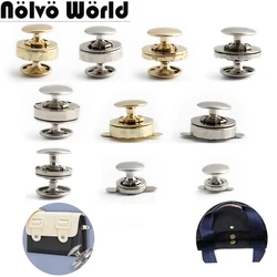 10/30/200PCS 10-12-14-18mm Magnet Sewing Buttons Double Rivets For Wallet Handbag Bags Single Metal Button Fastener Accessories