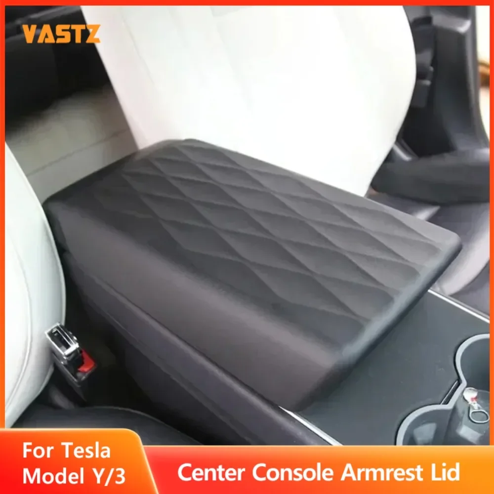 

VASTZ Arm Rest Box for Tesla Model 3 Y 21-23 TPU Soft Case Center Console Armrest Lid Car Protective Cover Interior Accessories