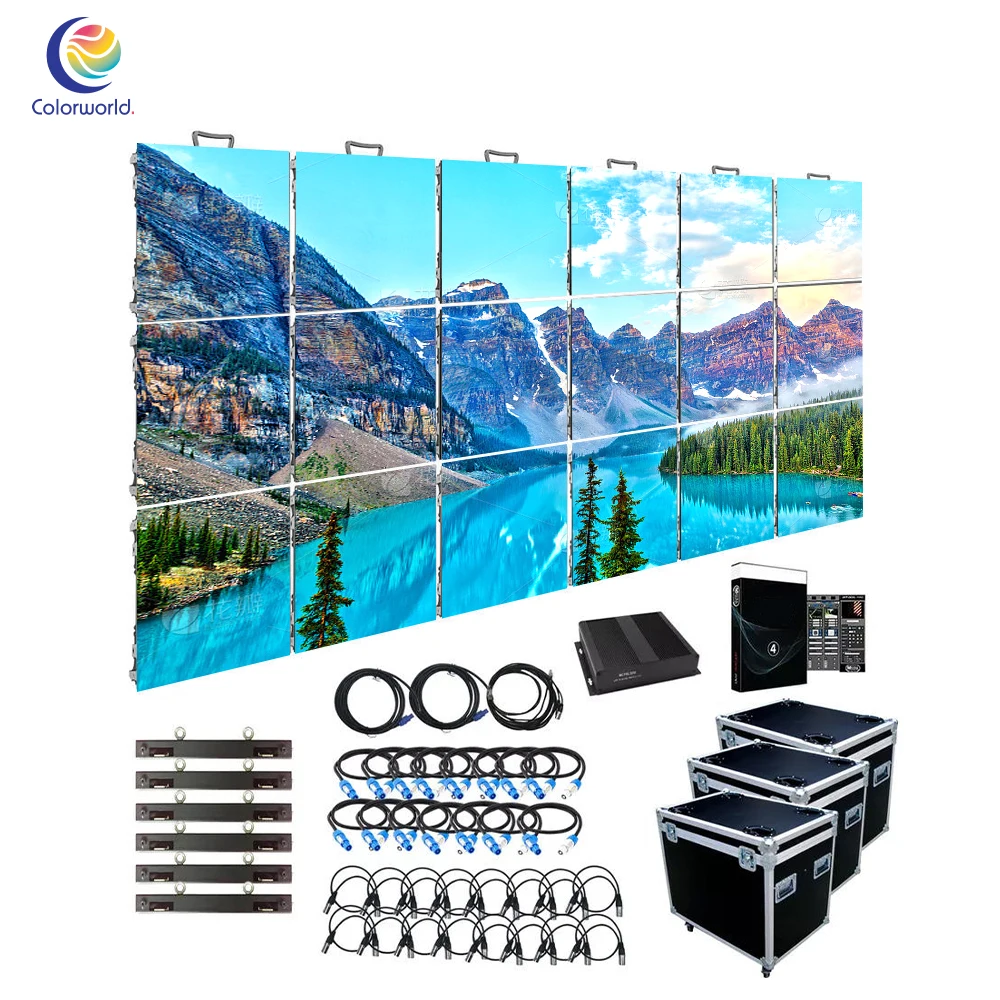 Corlorworld Outdoor IP65 Rental LED Display P3.91 P4.81 Waterproof LED Video Wall for Festival Concert