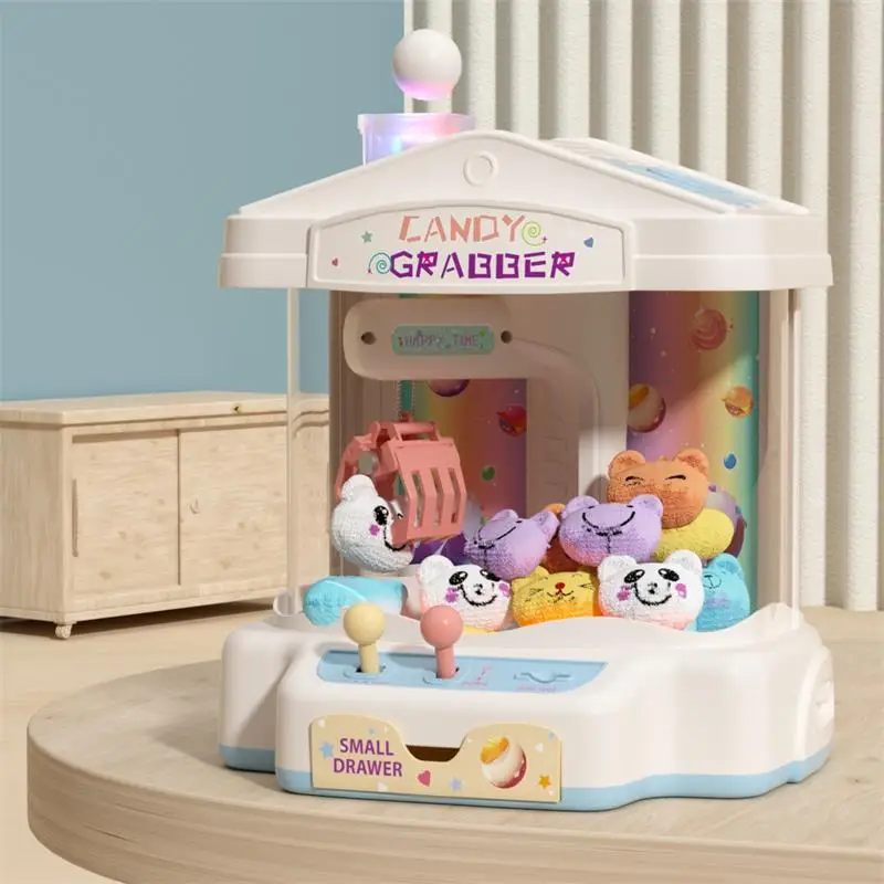 STLF هدايا الاطفال الكهربائية عملة تعمل رافعة محاكاة لعبة كليب المنتزع اصطياد أفخم دمية لعبة آلة مخلب صغيرة