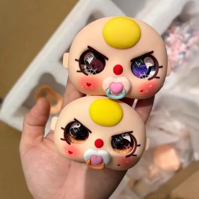 

In Stock High Quality Halloween Christmas Festive Series Faces For 100% 200% 400% Baby Three Doll Face Shell With Surprise Eyes