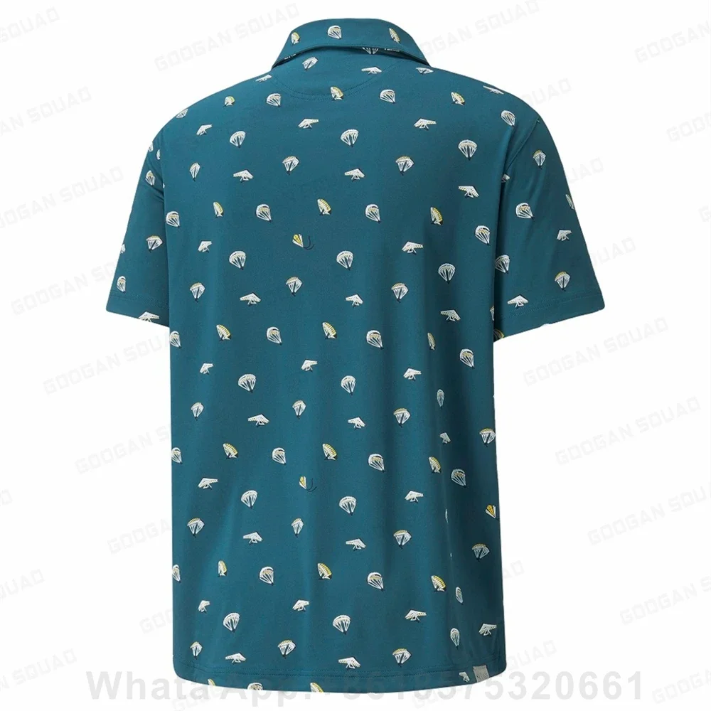 2023 New Summer Men Polo Shirt Casual Fashion Short Sleeve Quick Dry Fishing Golf T-shirt Tops F1 Racing Clothing Plus Size view 5