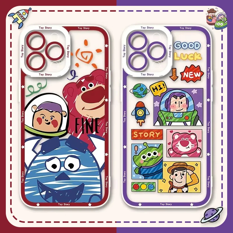 Anime Disney Toy Story Case For Xiaomi Redmi Note 12 13 11 Pro Plus 4G 5G 11S 10 10S 9S 12S 9 8 13C 12C 10C Lotso Soft TPU Cover