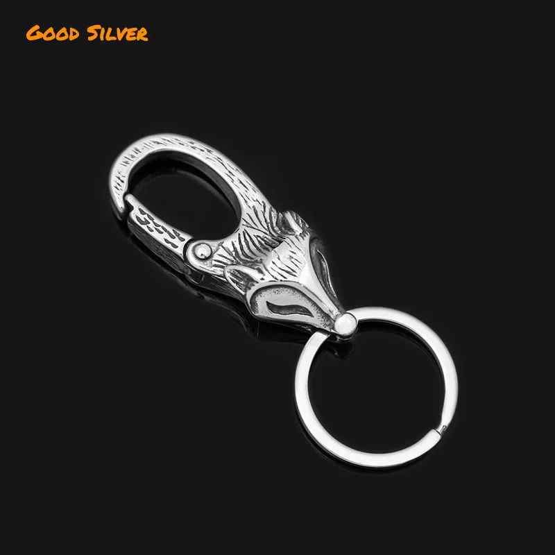 New stainless Men's Key Pendant, creative personalized gift automobile hanging ornament keychain for men..