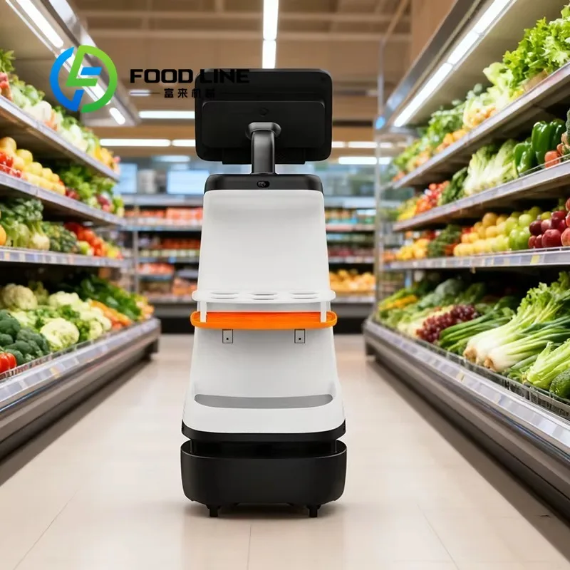 

Customized Commercial AI Autonomous Chatbot Robot Navigation App-Controlled Supermarket Reception