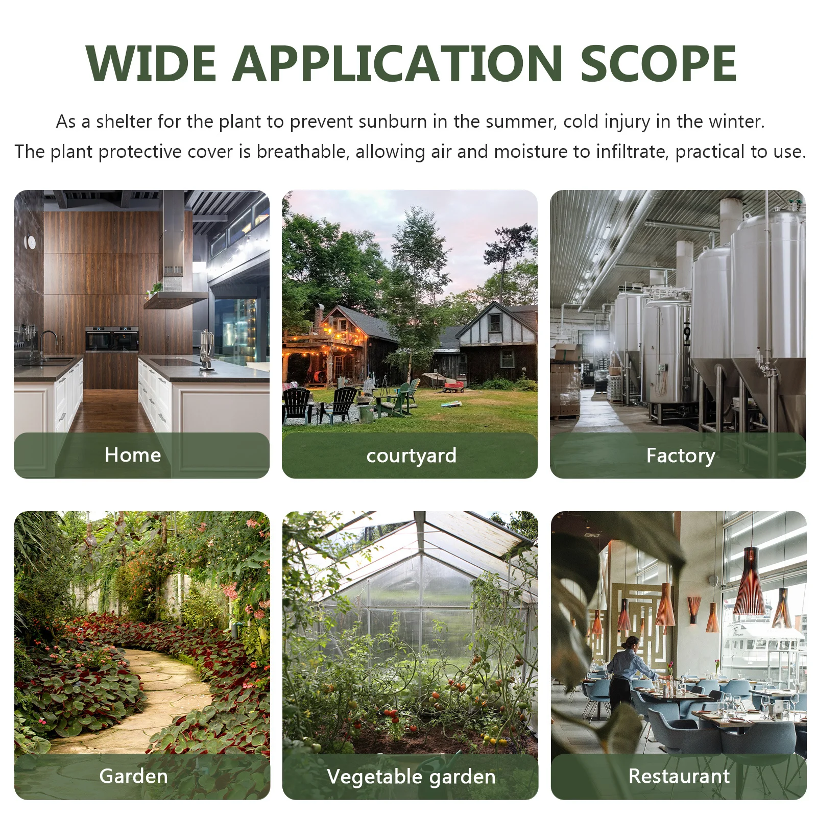 

2Pcs Plant Cover with Drawstring Zipper Design Frost Resistant Non-Woven Garden Protection for Shrubs Vegetables Windproof