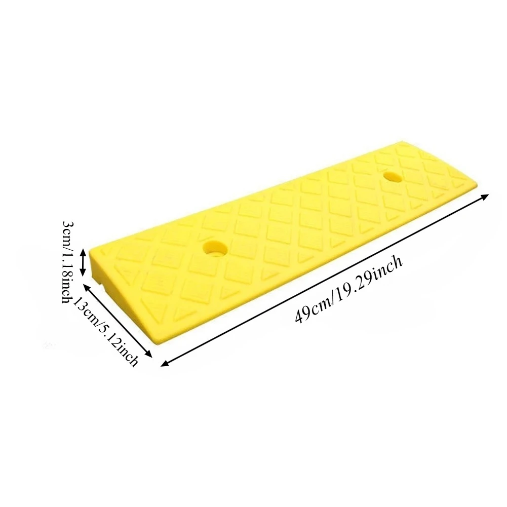 Draagbare drempelhelling 3-10cm antislip rubberen stoeprandhelling voor auto's, scooters, rolstoelen, huisdieren, deuropeningen, opritten