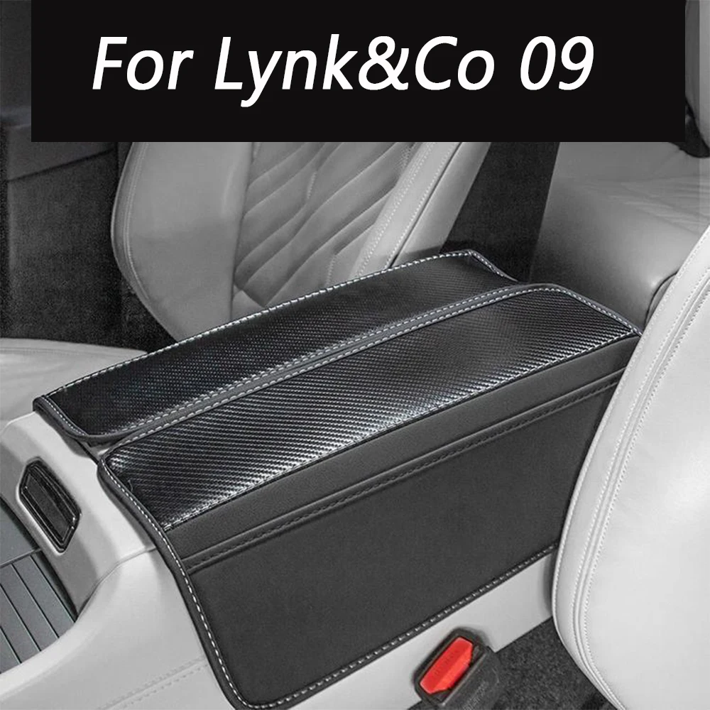 

For Lynk&Co 09 2021 2022 2023 2024 Leather armrest box cover central armrest box leather cover car interior accessories