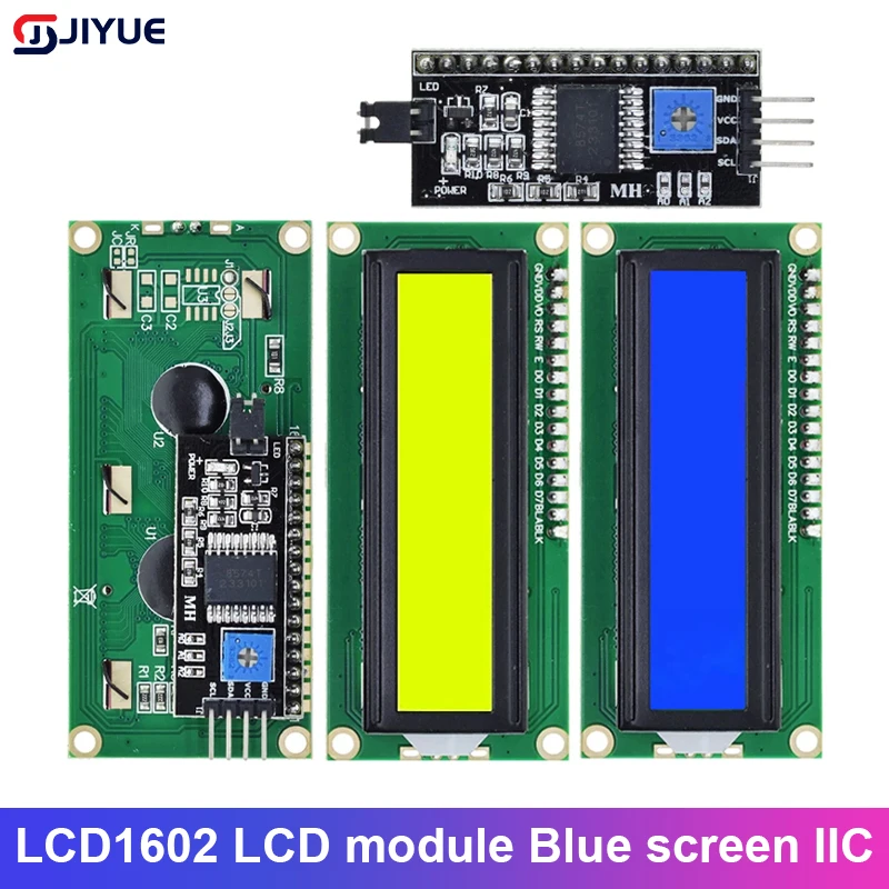 

LCD1602 модуль ЖКД синий Screen IIC/I2C 1602 для Arduino 1602 LCD UNO R3 Mega2560, зеленый экран 5 В для Arduino