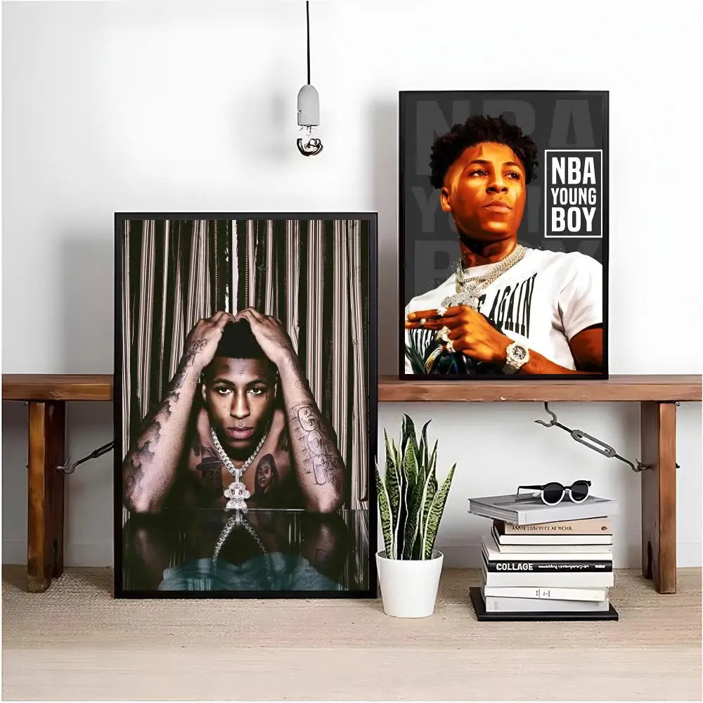 ملصق YoungBoy Never Broke Again عالي الدقة ذاتي اللصق مقاوم للماء مثالي لغرفة النوم والمكتب المنزلي هدية رائعة