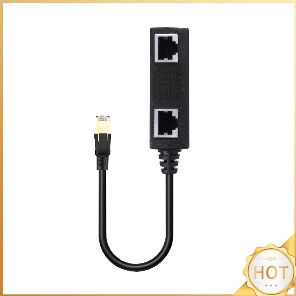 Ethernet Cable Adapter Connector 1 to 2 Port Coupler Extender for Cat 6e Cat 6