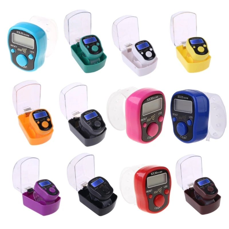 Hand Tally Counter Digital Finger Counter Clickers Resettable Lap Counter Handheld Mechanical Number Counter