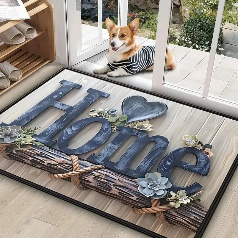 Europe Style Simulation Stone Welcome Carpet Living Room Sofa Bedroom Study Kitchen Entrance Door Rug Non-slip Home Decor Mat