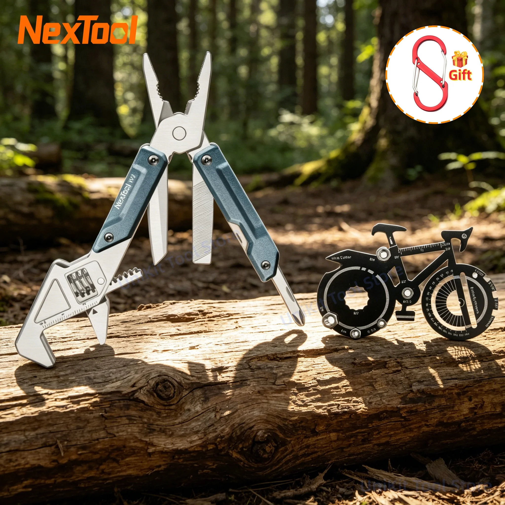 nextool-ライトレンチ-w2-自転車マルチツールカード折りたたみプライヤー多機能スパナドライバー屋外自転車修理ツール