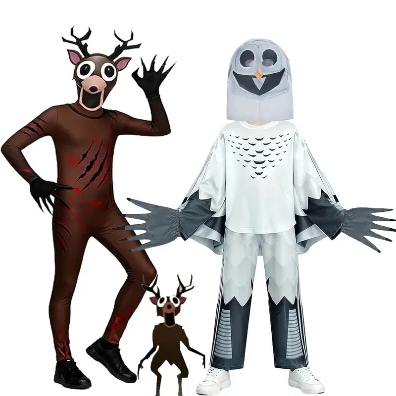 

Новинка 2026 года ♥ Костюм для косплея совы из 99 Nights In The Forest, костюм оленя FNAF, ужасный костюм на Хэллоуин для детей, костюм кошмарного оленя ♥ ♥ ☆ ☆