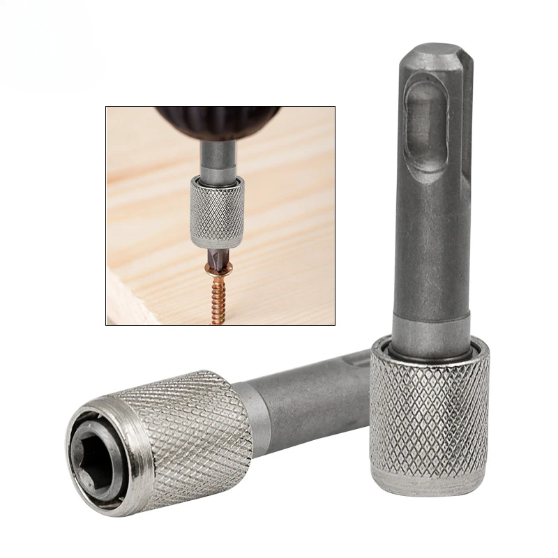 Electric Hammer Conversion Connecting Rod Sleeve SDS  Round Shank to Hexagon Converter Impact Drill Head Adapter Tool Texture