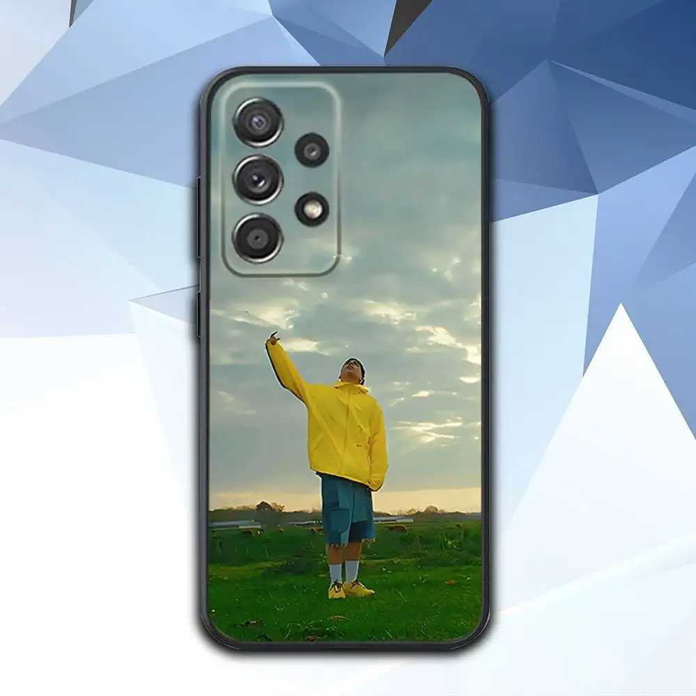 حافظة هاتف M-Milo J Singer BESAME لهاتف سامسونج S 25,24,23,22,30,21,10,9,Ultra,Plus,Lite,FE,4,5G حافظة سوداء ناعمة