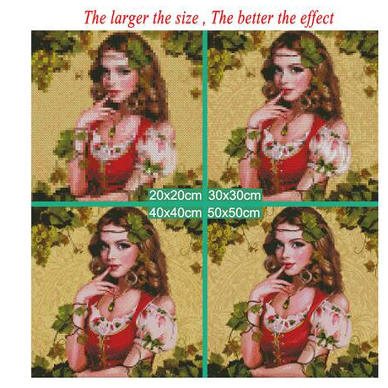 Fantasy Witch Girl Picture Full Square/Round Drill 5D DIY Diamond Painting Diamond Embroidery Cross Stitch Home Decor